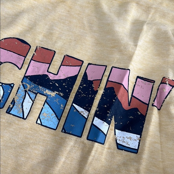 Yellow Beachin' Graphic Sweatshirt Size 1X - Picture 4 of 9